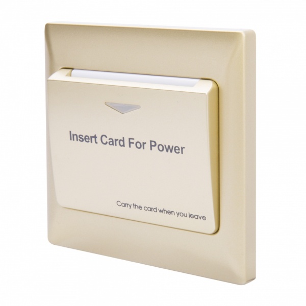 Energy Key Card Saver - Gold Plastic